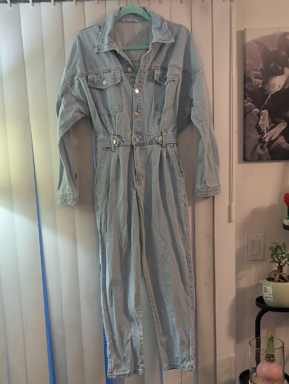 12th Tribe Light Blue Hendrix Denim Jumpsuit